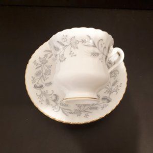 Vintage Paragon beautiful white and grey tea set